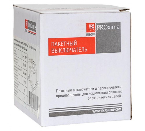 Пакетный выключатель ПВ 2-16 М3 кар. IP30 EKF PROxima  pv-2-16-2  EKF
