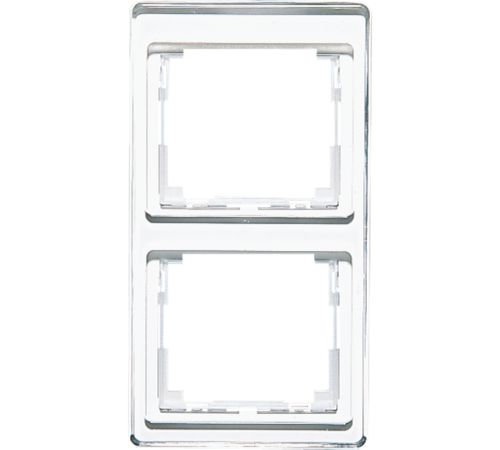 Рамка для вертикальной установки 2-кратная; белая  SL582WW  Jung