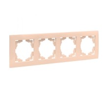 Валенсия рамка 4-местная кремовая EKF PROxima   EWM-G-304-20   EKF