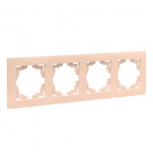 Валенсия рамка 4-местная кремовая EKF PROxima   EWM-G-304-20   EKF