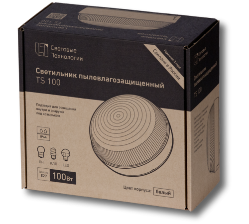 Светильник НБО/НПО TS 100 100Вт ЛН Е27 IP44  1147000010  Световые Технологии