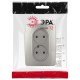 Розетка ЭРА Серия 12 12-2107-16 , 2X2P, 16А-250В, титан   Б0065644  ЭРА
