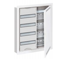 Шкаф 48М в нишу с медиапанелями 684х560х120 с расстоянием между DIN-рейками 125 мм и самозажимными клеммами N/PE и дверью с вент. отверстиями U42MML 