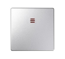 Simon 82 Клавиша для кнопочного выключателя с подсветкой, S82 Detail алюминий  82011-93  Simon