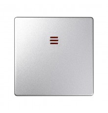 Simon 82 Клавиша для кнопочного выключателя с подсветкой, S82 Detail алюминий  82011-93  Simon