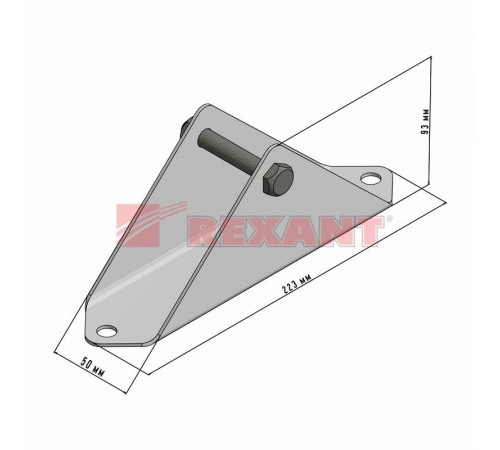 Пятка для мачт малая  34-0489  REXANT