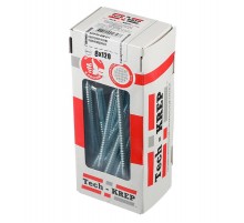 Болт DIN 571 сантехнический оцинк 8х120 (20 шт) - коробка с ок. Tech-Kr ( 0,732 кг)  126560  Tech-KREP