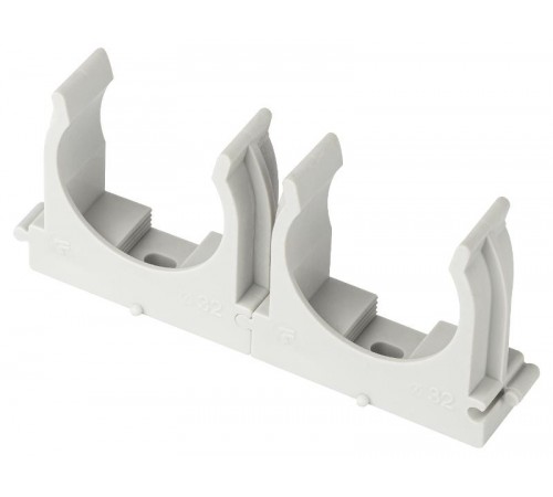 Крепеж клипса для труб  CLIP-32-G-MP d 32мм серый для монтажного пистолета (прямой монтаж) 50шт CLIP-32-G-MP  Б0062106  ЭРА