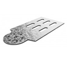 Планка шарнирного соединения для лотка высотой 100 мм, толщ. 2,0 мм, Сендзимир цинк ПШС-100-2,0-СЦ    040311  Ostec