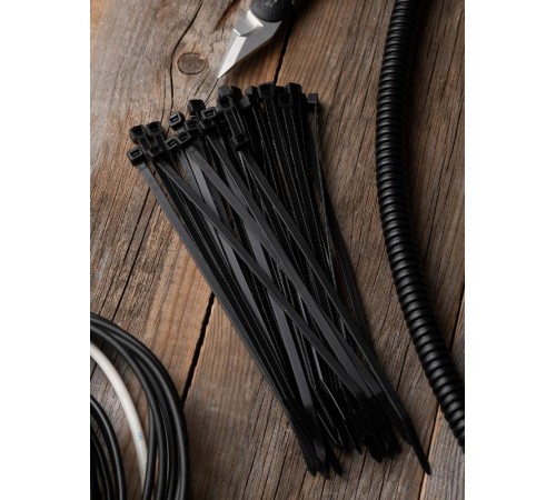 Хомут нейлоновый ЧЕРНЫЙ 4,8х250 (уп./100шт) EKF Simple  plc-cb-4.8x250  EKF