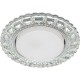 Светильник точечный встраиваемый декоративный CD4045 20LED*2835 SMD 4000K, 15W GX53, без лампы, прозрачный, хром  41408  Feron
