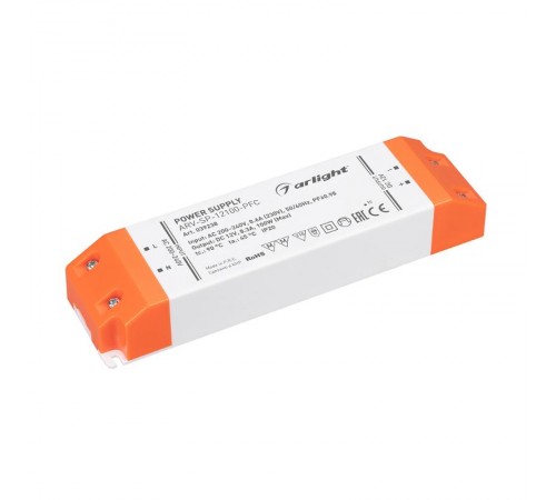 Блок питания ARV-SP-12100-PFC (12V, 8.3A, 100W) (Arlight, IP20 Пластик, 5 лет)  039238  Arlight