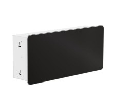 Корпус ArtShell Aesthetic встраиваемый силовой 24 модуля, чёрная дверь из закаленного стекла  artshell-a-24p-cb EKF