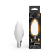 Лампа светодиодная Filament Свеча 9W 590lm 3000К Е14 milky LED 1/10/50  103201109  Gauss
