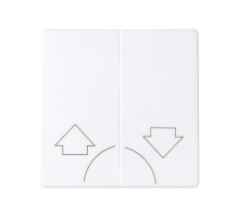 Simon 82 Клавиши (2 шт)  для двухклавишного кнопочного выключателя (2вх+2вых), S82, S82N, S82 Detail, белый  82029-30  Simon