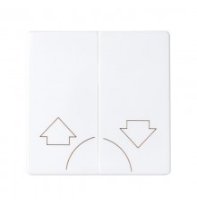 Simon 82 Клавиши (2 шт)  для двухклавишного кнопочного выключателя (2вх+2вых), S82, S82N, S82 Detail, белый  82029-30  Simon