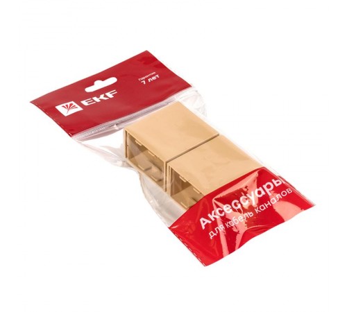 Соединитель (40х25) (4 шт) Plast EKF PROxima   под светлое дерево    conl-40-25x4   EKF 