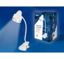 Светильник настольный TLD-557 Beige/LED/350Lm/5500K/Dimmer "прищепка" 5W сенсор Белый  UL-00004139  Uniel