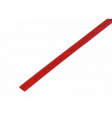 Термоусадочная трубка 7,0/3,5 мм, красная, упаковка 50 шт. по 1 м  20-7004  REXANT