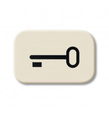 Линза с символом "КЛЮЧ", серия Busch-Duro 2000 SI, цвет слоновая кость  1433-0-0440   2CKA001433A0440  ABB