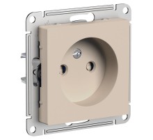 AtlasDesign Песочный Розетка без заземления со шторками, 16А, механизм  ATN001249  SE