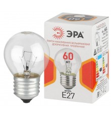 Лампа накаливания  P45 60Вт Е27 / E27 230В  шар прозрачный  Б0066558  ЭРА