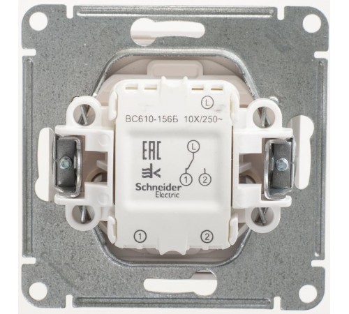 W59 Белый Переключатель 1-клавишный, 10АХ  VS610-156-1-86  SE