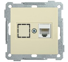 BOLERO кремовый Розетка компьютерная RJ45 Cat5e РК10-1-Б  EKB15-01-K33  IEK