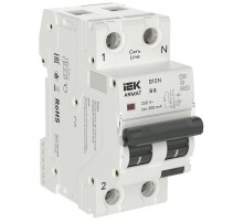 ARMAT Автоматический выключатель дифференциального тока B10N 1P+NP B6 300мА тип A (36мм)  AR-B10N-1N-B006A300  IEK