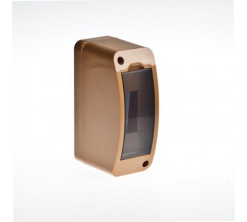 Щиток тусо о/п на 2 мод. с вертикальной дверцей. 140х55х85мм (коричневый)  68302К  Рувинил