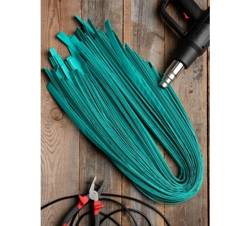 Термоусаживаемая трубка ТУТ нг 8/4 зеленая EKF PROxima  tut-8-j-1m  EKF