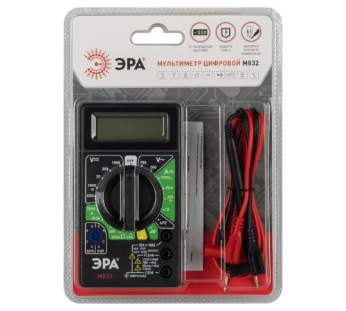 Мультиметр цифровой  модель M832   Б0055797  ЭРА