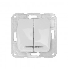 DEA Выключатель 2кл (инд) с/у 10А мех. Бел  KR-78-0203  Kranz