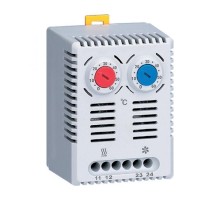 Термостат NO+NC (охлаждение и обогрев) на DIN-рейку 10A 230В IP20 PROxima  T2C10M  EKF
