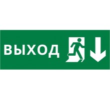 Пиктограмма ДСО-IP20 "Выход Фигура - вниз 2"  60427DEK  DEKraft