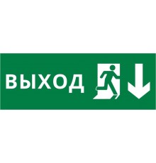 Пиктограмма ДСО-IP20 "Выход Фигура - вниз 2"  60427DEK  DEKraft