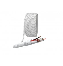 Кабель для аналогового видеонаблюдения K-0.5-PVC КВК-В-2 +2x0,5 мм, бухта 200 метров, белый  Б0052732  ЭРА