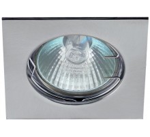 Светильник литой квадрат MR16,12V/220V, 50W хром (100/2100)KL2 CH  C0043660  ЭРА