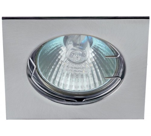 Светильник литой квадрат MR16,12V/220V, 50W хром (100/2100)KL2 CH  C0043660  ЭРА