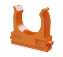 Крепёж-клипса для труб АБС-пластик оранжевая д32 в малой упаковке (10шт/500шт уп/кор)  PR13.0115  Промрукав
