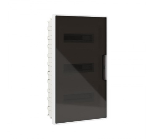 Щиток 36 мод встраиваемый FRAME, белый, с тонированной дверцей, с 4  шинами PEN (2шт на 8 отв. и 2шт на 10 отв.)  F36B1WD  DKC
