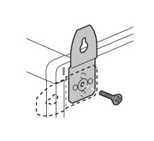 Комплект из 4 металлических скоб - для шкафов с металлическим корпусом XL3  020100  Legrand