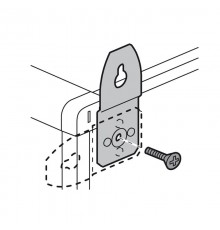 Комплект из 4 металлических скоб - для шкафов с металлическим корпусом XL3  020100  Legrand