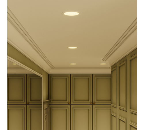 Светильник светодиодный встраиваемый ультратонкий круглый IP20 6W 2700K  939111106  Gauss