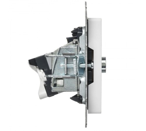 BRITE Розетка двойная TV+RJ45 кат.5E РТВ/РК12-БрАБ арктический белый   BR-AK20-1-K91  IEK