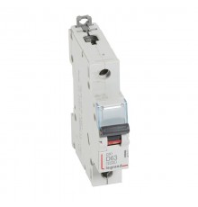 Выключатель автоматический  однополюсный DX3 6000 63А D 10кА  407977  Legrand