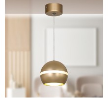 Светильник подвесной (подвес) PL21 GD GX53 потолочный цилиндр золотой  Б0058506  ЭРА