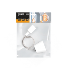 Светильник подвесной шнур под лампу Decor PL012 белый E27, 1 м, 1/40  PL012  Gauss