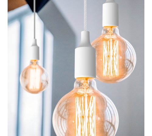 Светильник подвесной шнур под лампу Decor PL012 белый E27, 1 м, 1/40  PL012  Gauss