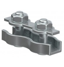 Зажим троса дюплекс 2мм  CLP1P-ZTVD-2  IEK